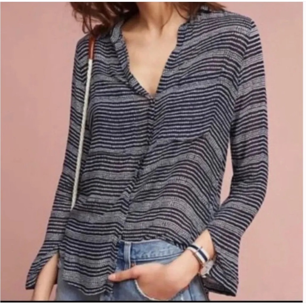 Cloth & Stone Light And Flowey Button Down Size S… - image 1